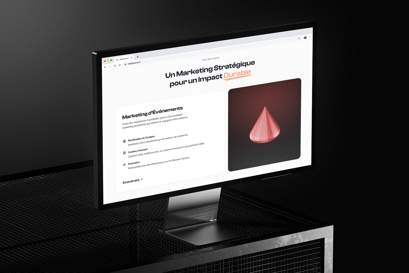 Creative web design project showcasing Vertex Experience digital agency portfolio work